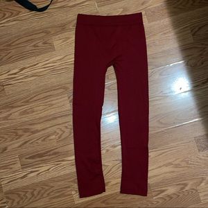 Darker red leggings Charlotte Russe